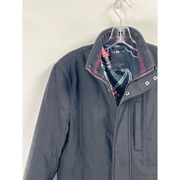 Ted Baker London Black Quilted Winter Jacket Sz 1 Sz 2-4 XS/S - Picture 3 of 7